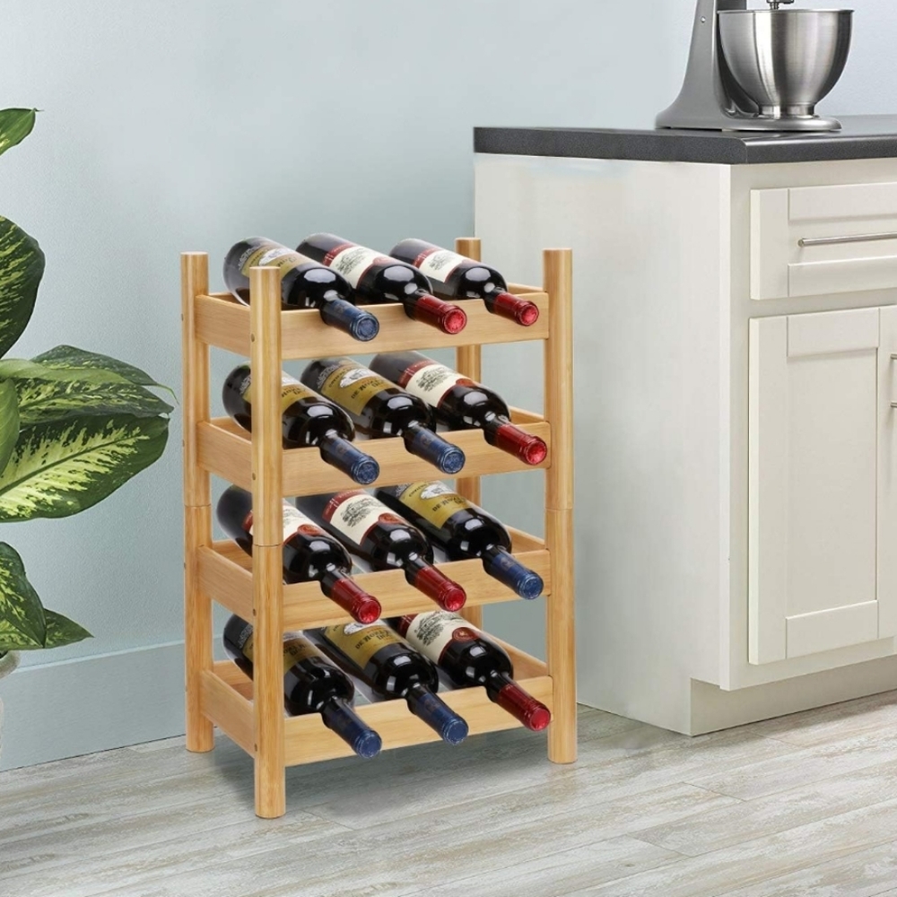 Stackable Bamboo Wine Rack - Picture 4 of 6